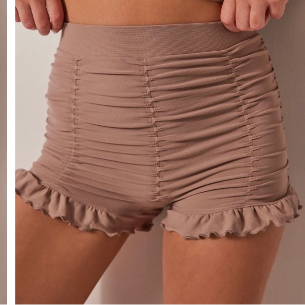 Free People Ruched Seamless Shorts